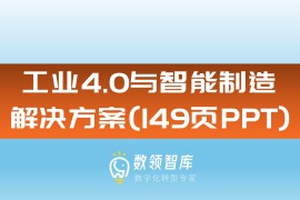 工业4.0与智能制造解决方案（149页PPT）