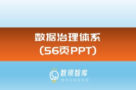 数据治理体系（56页PPT）